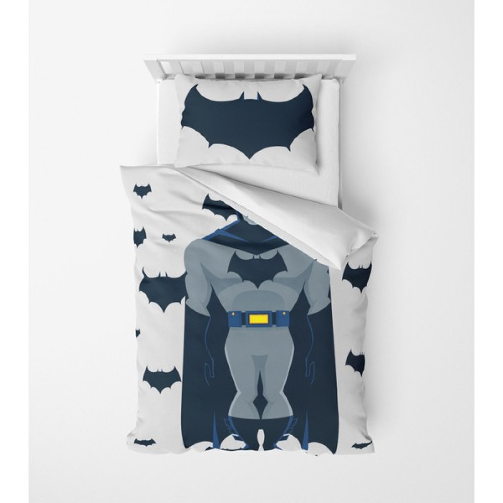 Alban Home Genç Çocuk Desen Mikro Saten 3D Dijital Baskı Tek Kişilik Nevresim Takımı Batman - Renkli - 160 x 220 cm Nevresim Takımı Fiyatı