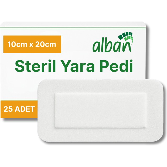 Alban Steril Yara Pedi, Non-Woven 10 cm X 20 cm Yarapedi, Steril Tekli Paketlerde 25'li Kutu Içerisinde, Pansuman Yara Örtüsü - 10cmx20cm SSD / Solid State Drive Fiyatı