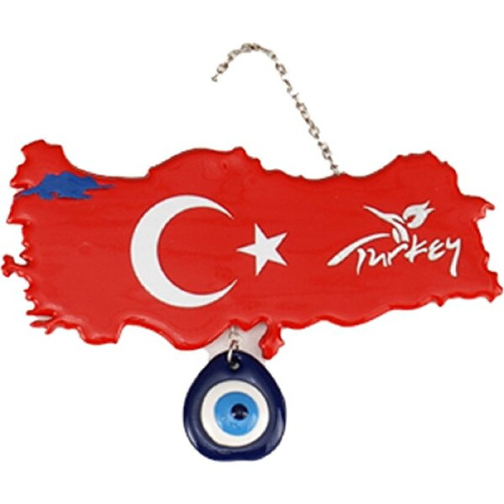 Albeni Türkiye Haritası Nazarlık Kapı Duvar & Bahçe Süsü Nazar Boncuğu Ev & Dekorasyon Aksesuarları Fiyatı