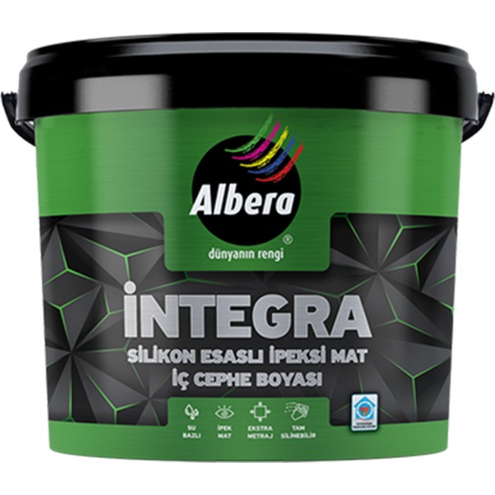 Albera Integra Silikonlu Iç Cephe Duvar Boyası 7,5 Lt - 1 Adet - Antrasit İç Cephe Duvar Boyası Fiyatı