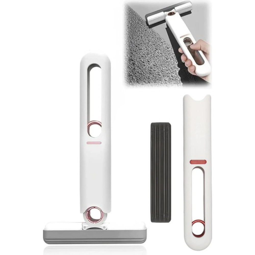 AlbiFoni Mini Mop El Mopu Süngerli Yıkanabilir Sıkmalı Pratik Mop - Gri Temizlik Malzemeleri Fiyatı