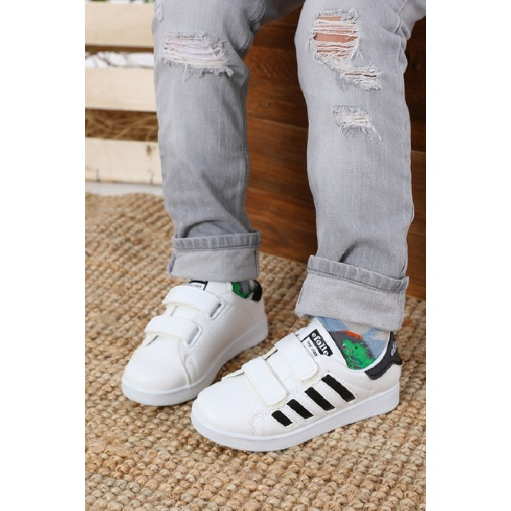 Albishoes Albishoes Cırtlı 4 Bant Hafif Rahat Erkek Çocuk Spor Ayakkabı Sneaker Erkek Çocuk Günlük Ayakkabısı Fiyatı