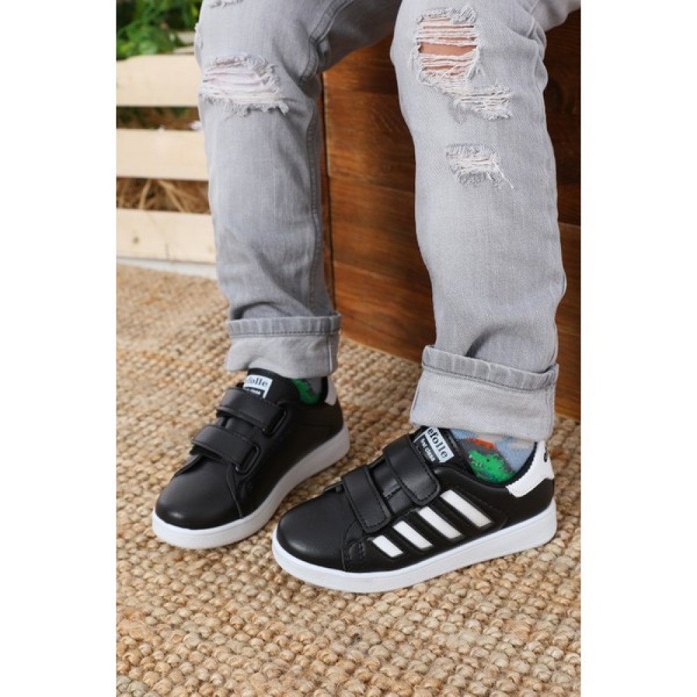 Albishoes Cırtlı 4 Bant Hafif Rahat Erkek Çocuk Spor Ayakkabı Sneaker Erkek Çocuk Günlük Ayakkabısı Fiyatı