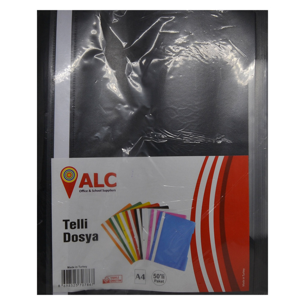 ALC Telli Dosya 50'li Paket Siyah Diğer Fiyatı