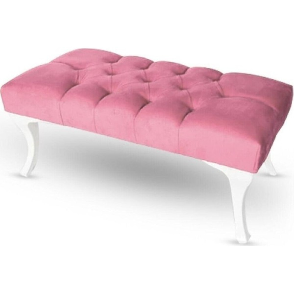 Alda Gelsin 120 cm Kapitoneli Ayak Ucu Kapı Önü Antre Bench Puf - 120*45 - Pembe Puf Fiyatı