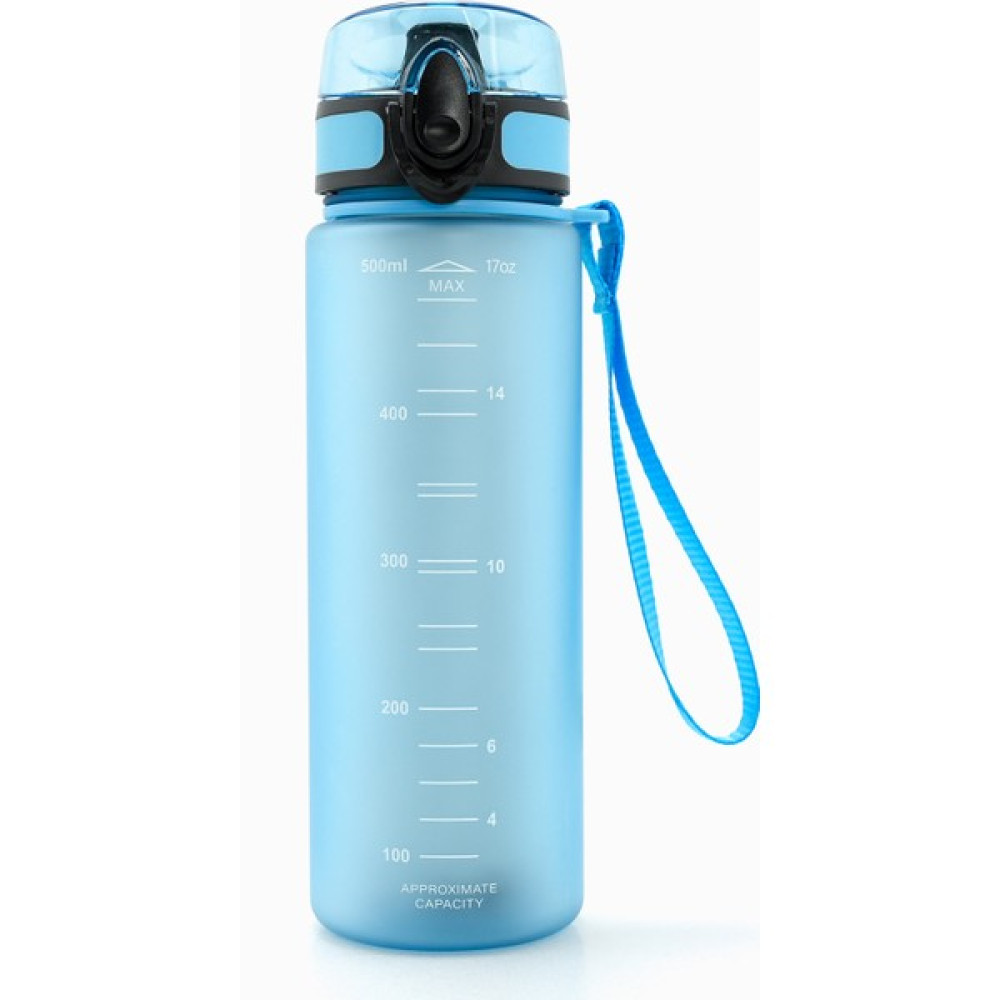 aldyoo Motivasyonel 500ML Su Matarası 0,5lt Su Şişesi Suluk Tritan Bpa Free Koku Sızdırma Yok - Açık Mavi Suluk Fiyatı