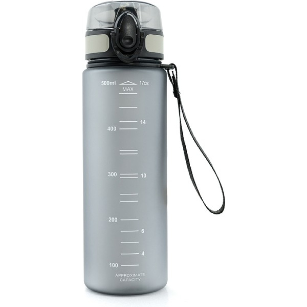 aldyoo Motivasyonel 500ML Su Matarası 0,5lt Su Şişesi Suluk Tritan Bpa Free Koku Sızdırma Yok - Gri Suluk Fiyatı