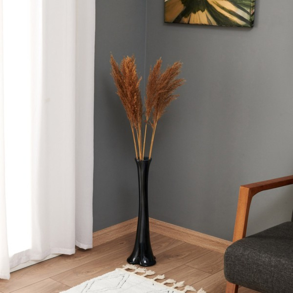 Alegre Glass Fil Ayağı Dekoratif Cam Vazo - 60X9,5X14 cm - Mavi Vazo Fiyatı