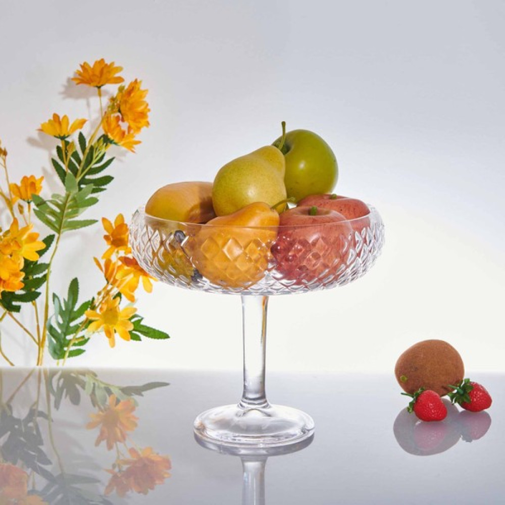 Alegre Glass Kafes Ayaklı Sunum Tabağı Büyük - 24X21 cm Mutfak Gereçleri Fiyatı