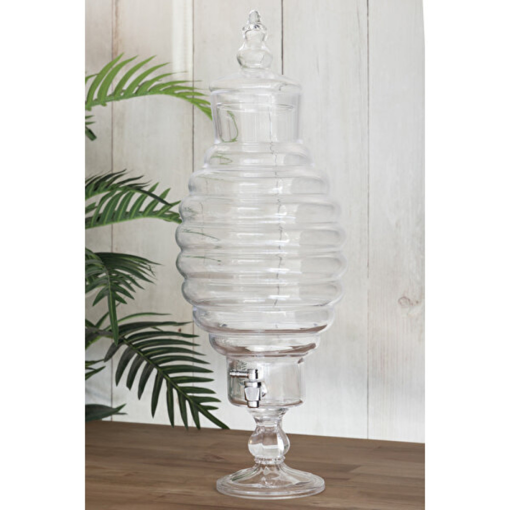 Alegre Glass Kovan Cam Kapak Şerbetlik 20 x 53 cm Gümüş - 2,5 L - Şeffaf Sürahi Fiyatı