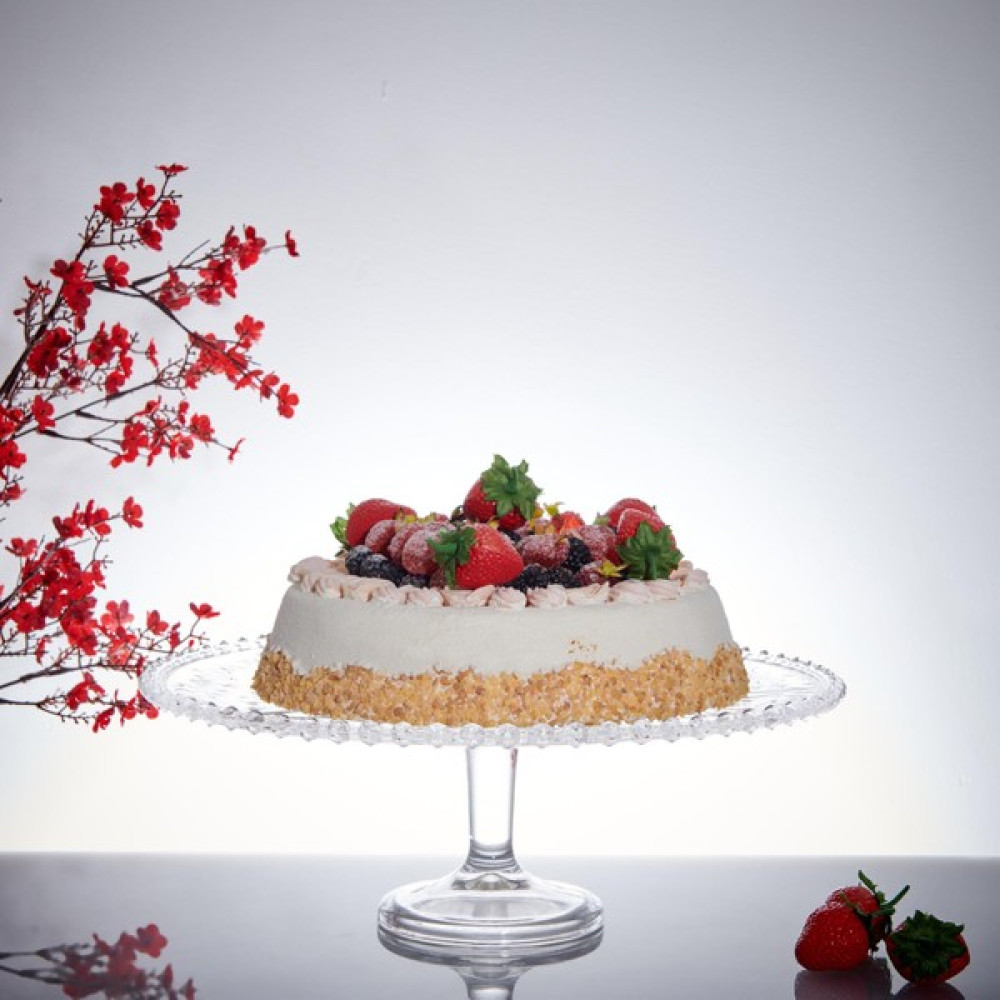 Alegre Glass Star Ayaklı Pasta Sunum Tabağı - 33X12 cm Mutfak Gereçleri Fiyatı