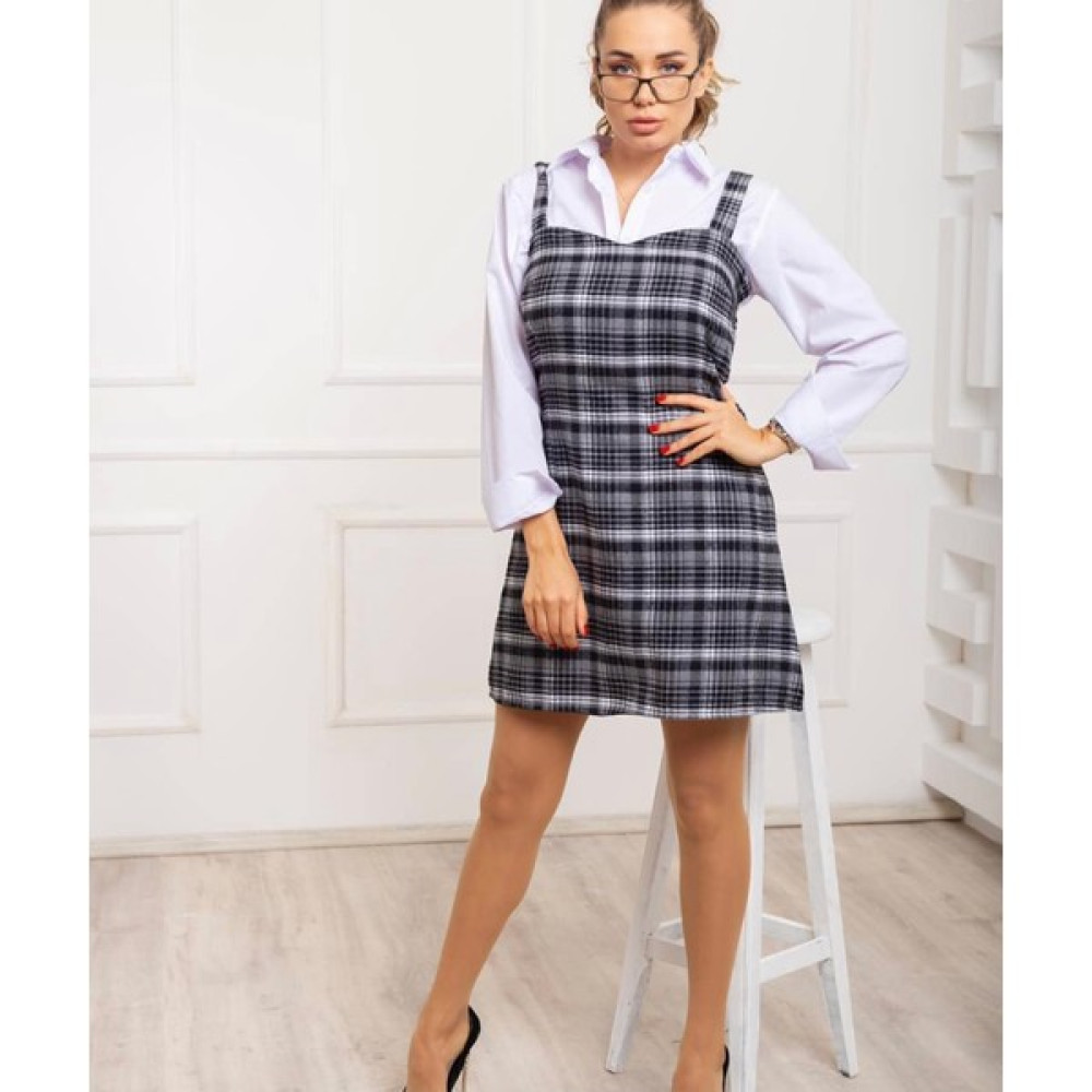 Aleksandrit Butik Vintage Style Classic Ekose Elbise+Gömlek Takım Elbise Fiyatı