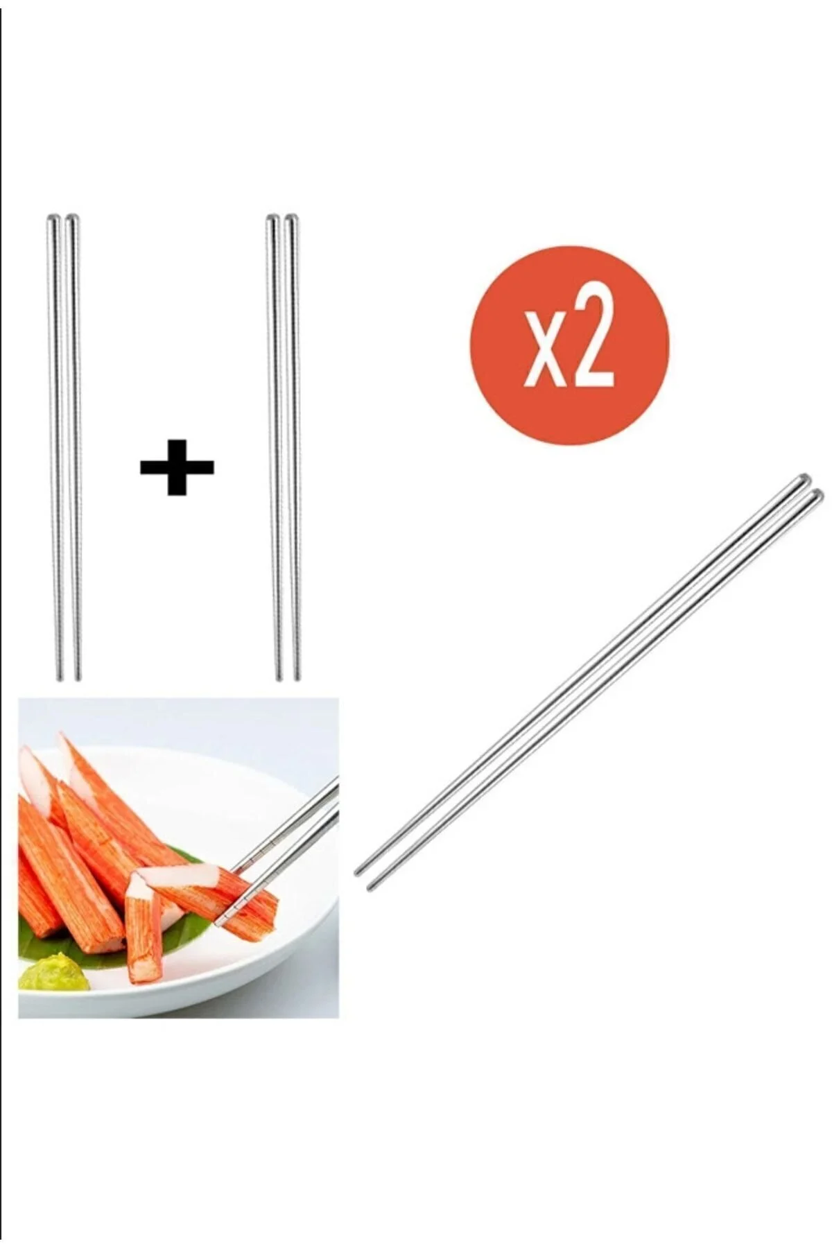 Alel Store Metal Çöpstik Chopstick 2li Paslanmaz Çelik Çin Çubuğu Sushi Suşi" Çatal / Kaşık / Bıçak Takımları Fiyatı