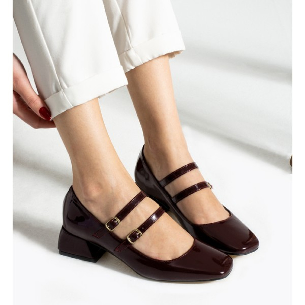 Alemdar Shoes Angelic Bordo Rugan Topuklu Kadın Ayakkabı Topuklu Ayakkabı Fiyatı