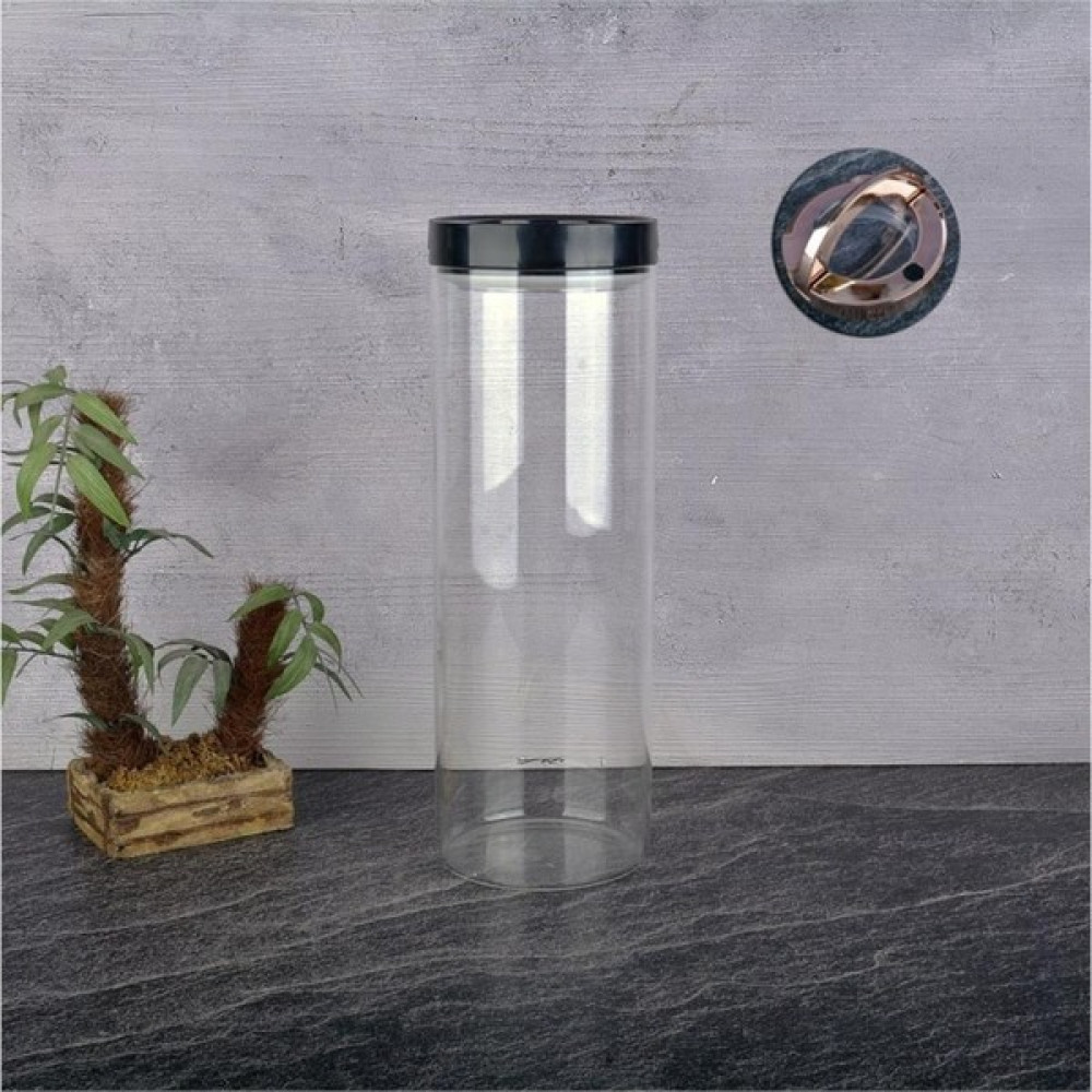 Alemdar Tohana Cam Vakumlu Kavanoz 2550ML* Siyah Saklama Kapları Fiyatı