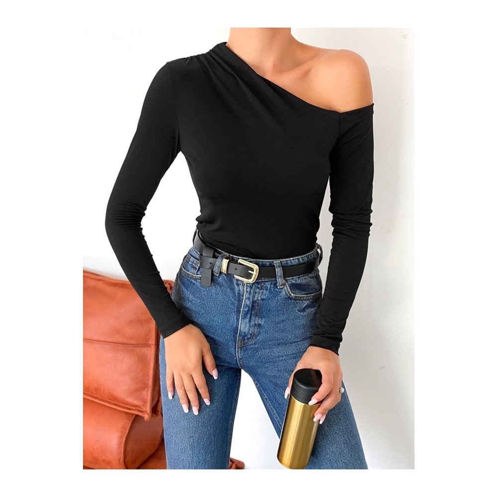 alenmoda Kadın Açık Omuzlu Sandy Örme Bluz L Beden Bluz Fiyatı