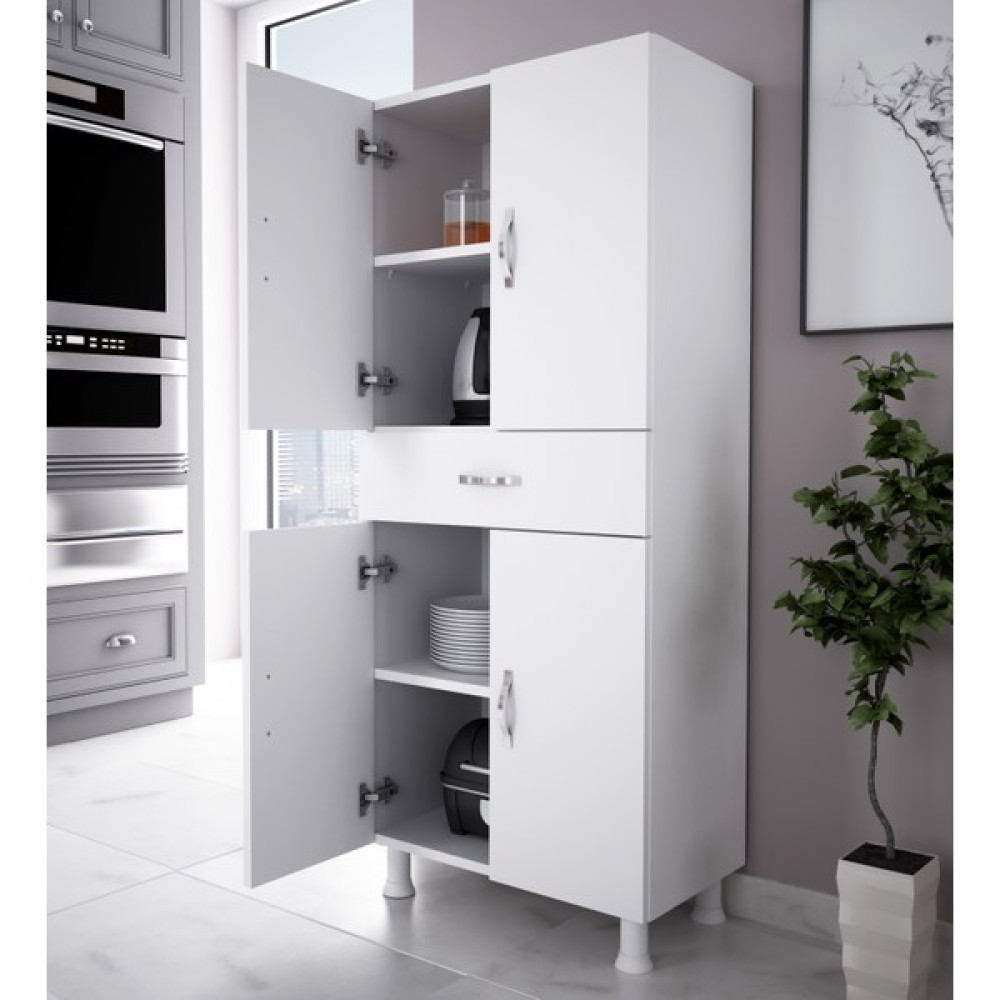 Alesta Life 4 Kapaklı Çekmeceli Dolap Beyaz Gardrop & Dolap Fiyatı