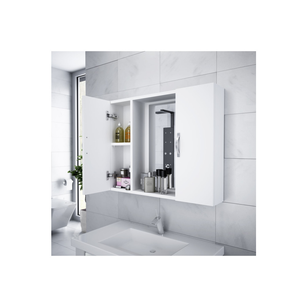 Alesta Life Beyaz Aynalı Banyo Dolabı Banyo Dolabı / Mobilyası Fiyatı