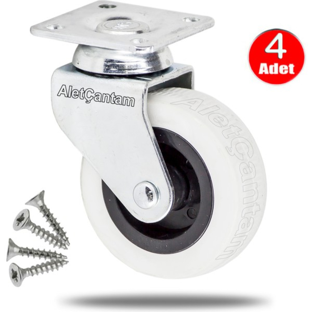 Aletçantam 50mm Bilyalı Mobilya Tekeri Masa Sehpa Dolap Tekerlek -4 Adet - yok Nalburiye & Hırdavat Fiyatı