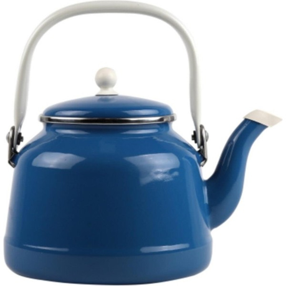 Alev Emaye Vintage Üstten Saplı Mavi 3,5 Litre Demlik Çay / Çaydanlık Setleri Fiyatı