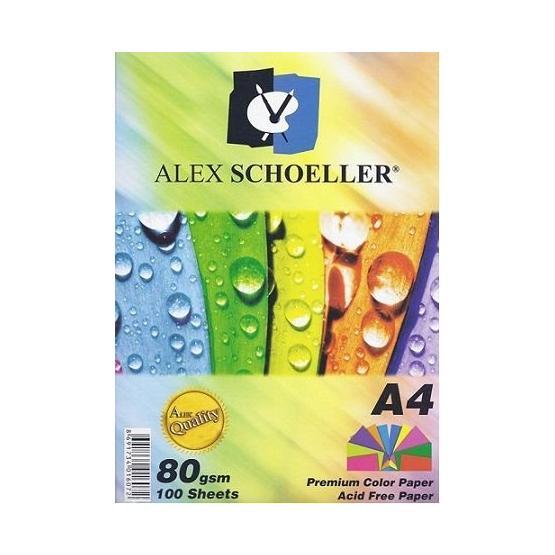 Alex Schoeller 100'lü 10 Renk 10'ar Adet Renkli Fotokopi Kağıdı Renkli Fotokopi Kağıdı Fiyatı