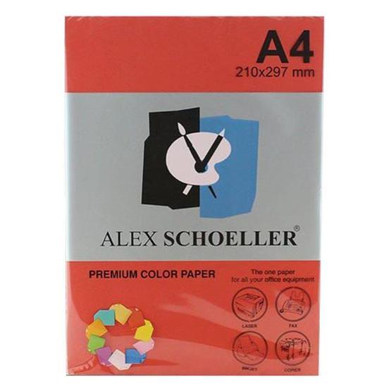 Alex Schoeller A4 500'lü Kırmızı 650 Fotokopi Kağıdı