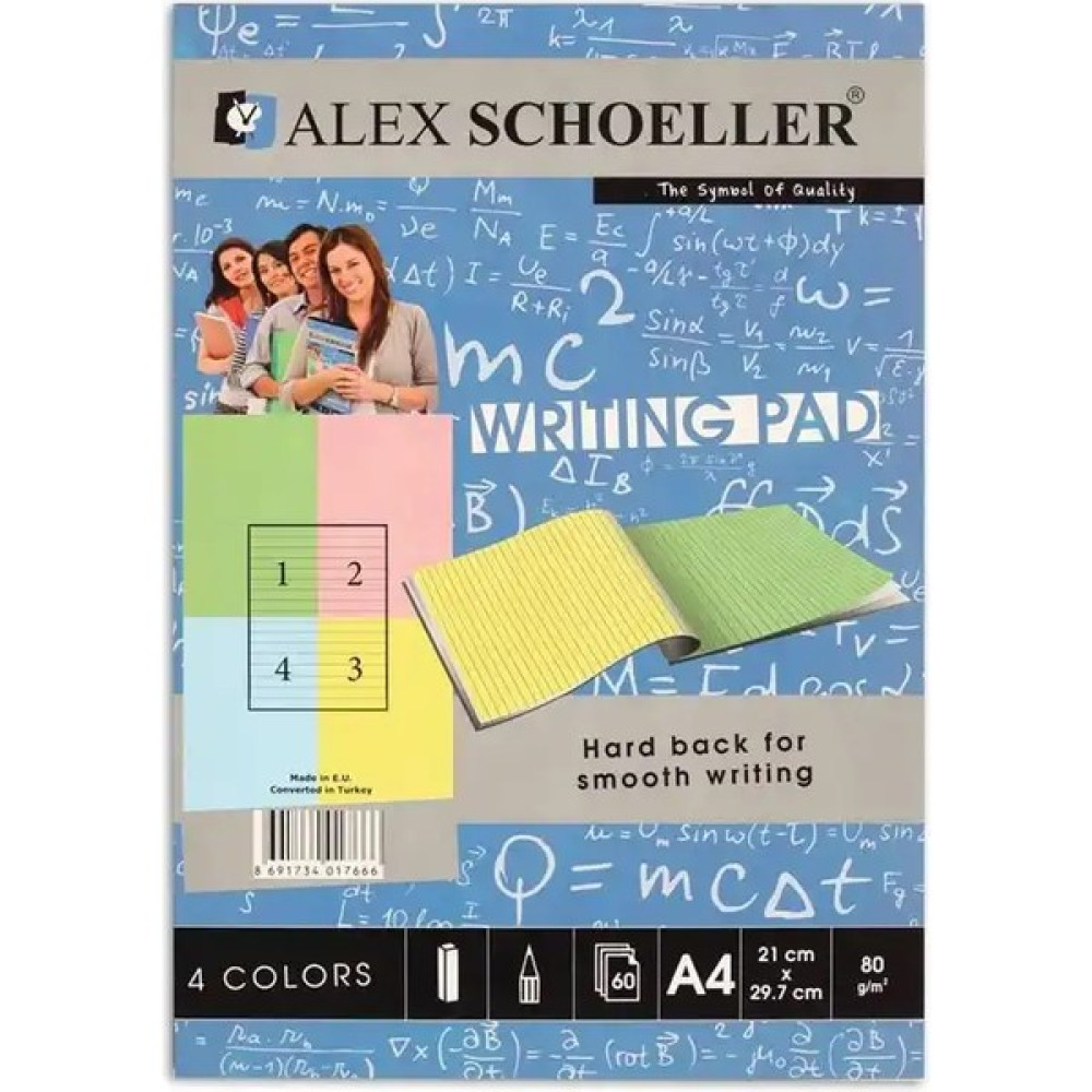 Alex Schoeller A4 80 gr 60.lı Blok.renk.çizgili ALX-7666 Oto Boyaları Fiyatı