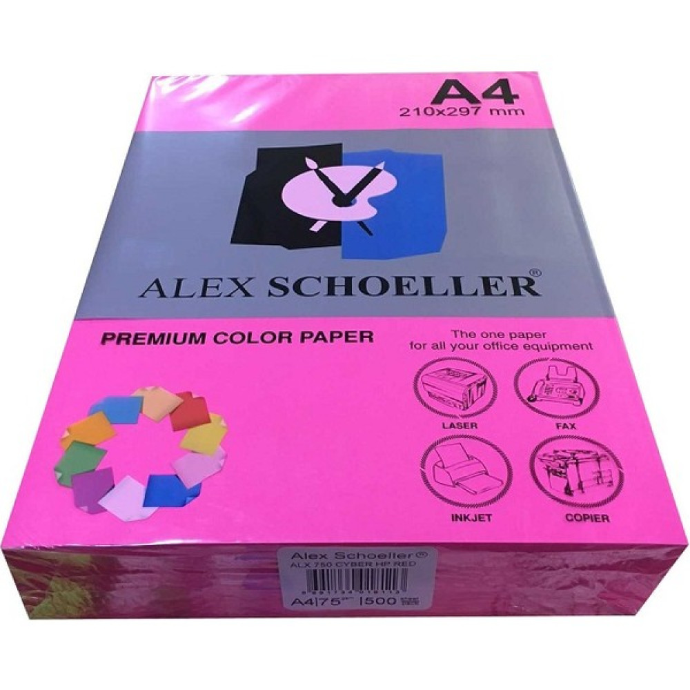 Alex Schoeller A4 Fotokopi Kağıdı 500 lü Fosforlu Pembe 750 Fotokopi Kağıdı Fiyatı