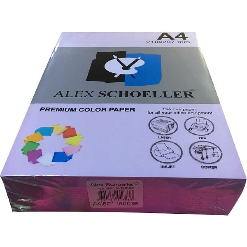 Alex Schoeller A4 Fotokopi Kağıdı 500 lü Mor 585 Fotokopi Kağıdı Fiyatı