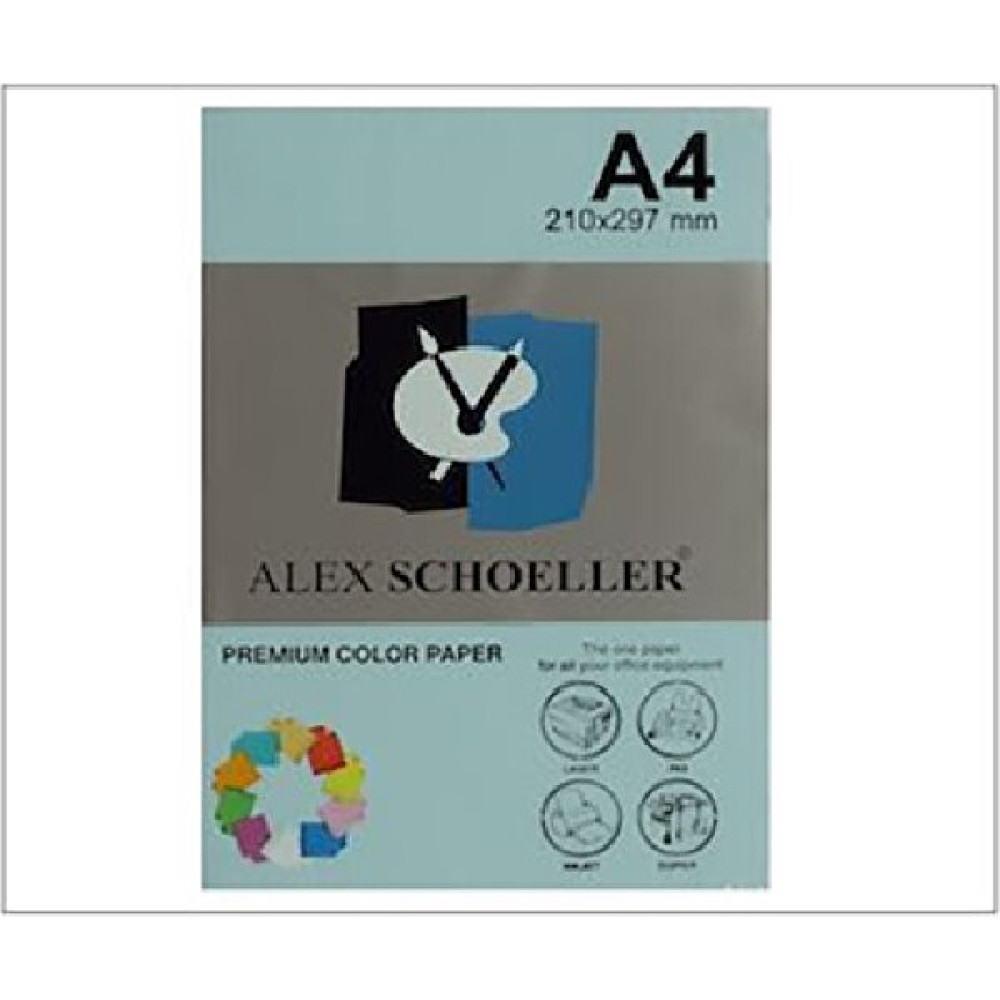 Alex Schoeller A4 Fotokopi Kağıdı 500'lü Açık Mavi 520 ( Koli 5 Paket ) Fotokopi Kağıdı Fiyatı