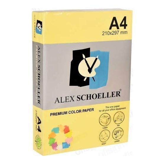 Alex Schoeller A4 Renkli 80 gr Koyu Sarı 500lü Al Fotokopi Kağıdı Fotokopi Kağıdı Fiyatı