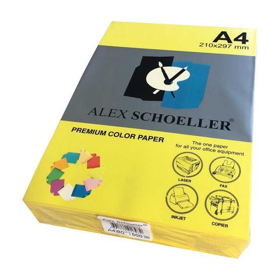Alex Schoeller A4 Renkli 80 gr Koyu Sarı 500lü Al Fotokopi Kağıdı