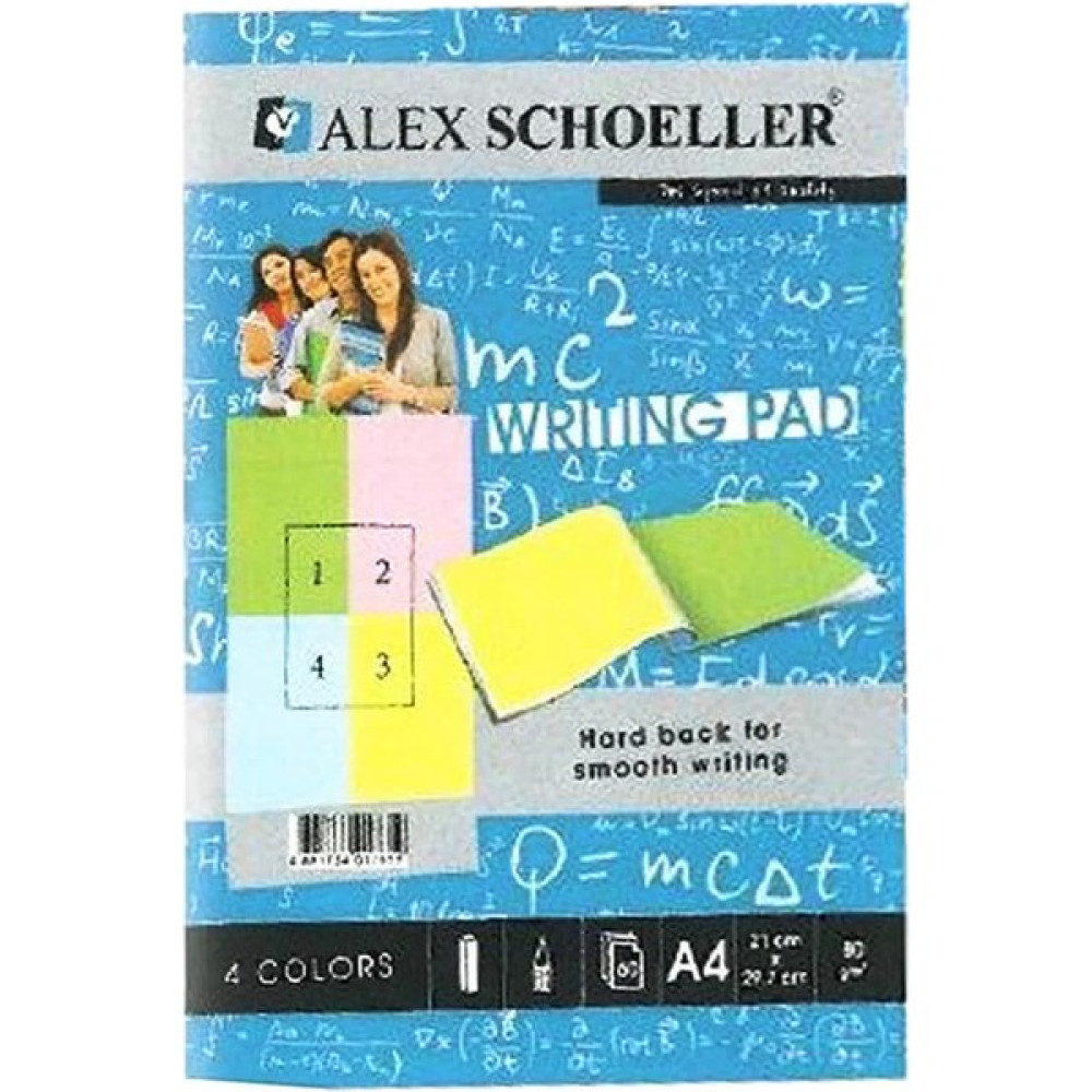 Alex Schoeller A4 Renkli Bloknot 80 gr Çizgili 60'lı Oto Boyaları Fiyatı