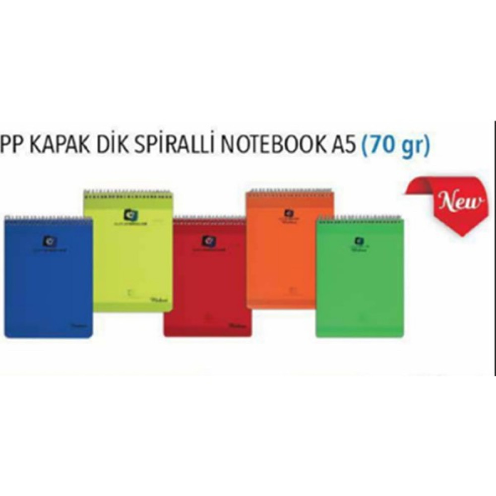 Alex Schoeller Alex Spiralli Pp Kapak Dik Çizgili Defter A5 80 Yaprak Spiralli Defter Fiyatı