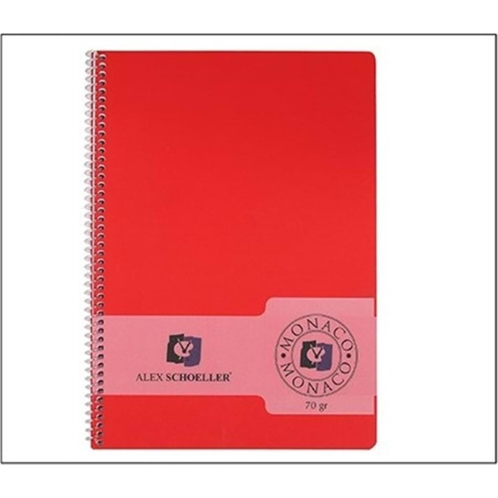 Alex Schoeller ALX-640 A5 Spiralli Pp Kapak Kareli Defter Spiralli Defter Fiyatı