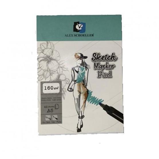 Alex Schoeller ALX:943 A5 160 Gr 40'lı Sketch Marker Pad