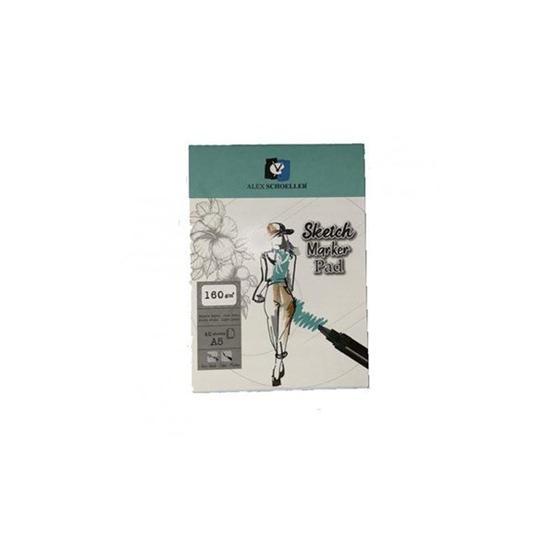 Alex Schoeller ALX:943 A5 160 Gr 40'lı Sketch Marker Pad
