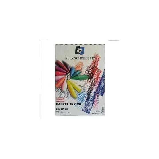 Alex Schoeller Siyah Spiralli 35x50 220 gr Pastel Blok