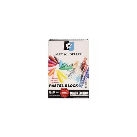 Alex Schoeller Siyah Spiralli 35x50 220 gr Pastel Blok