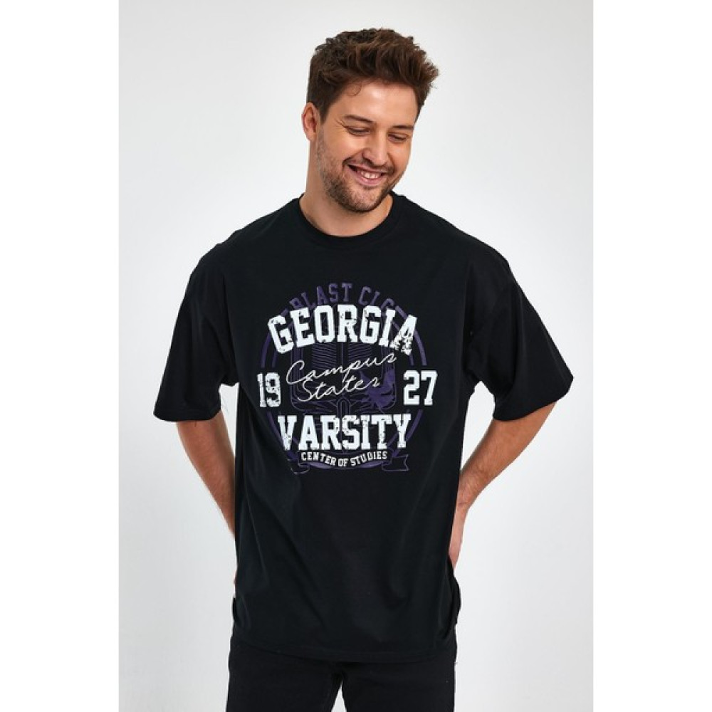 Alexandergardi Baskılı Oversize T-Shirt (E23-0046 01) Erkek T-shirt Fiyatı