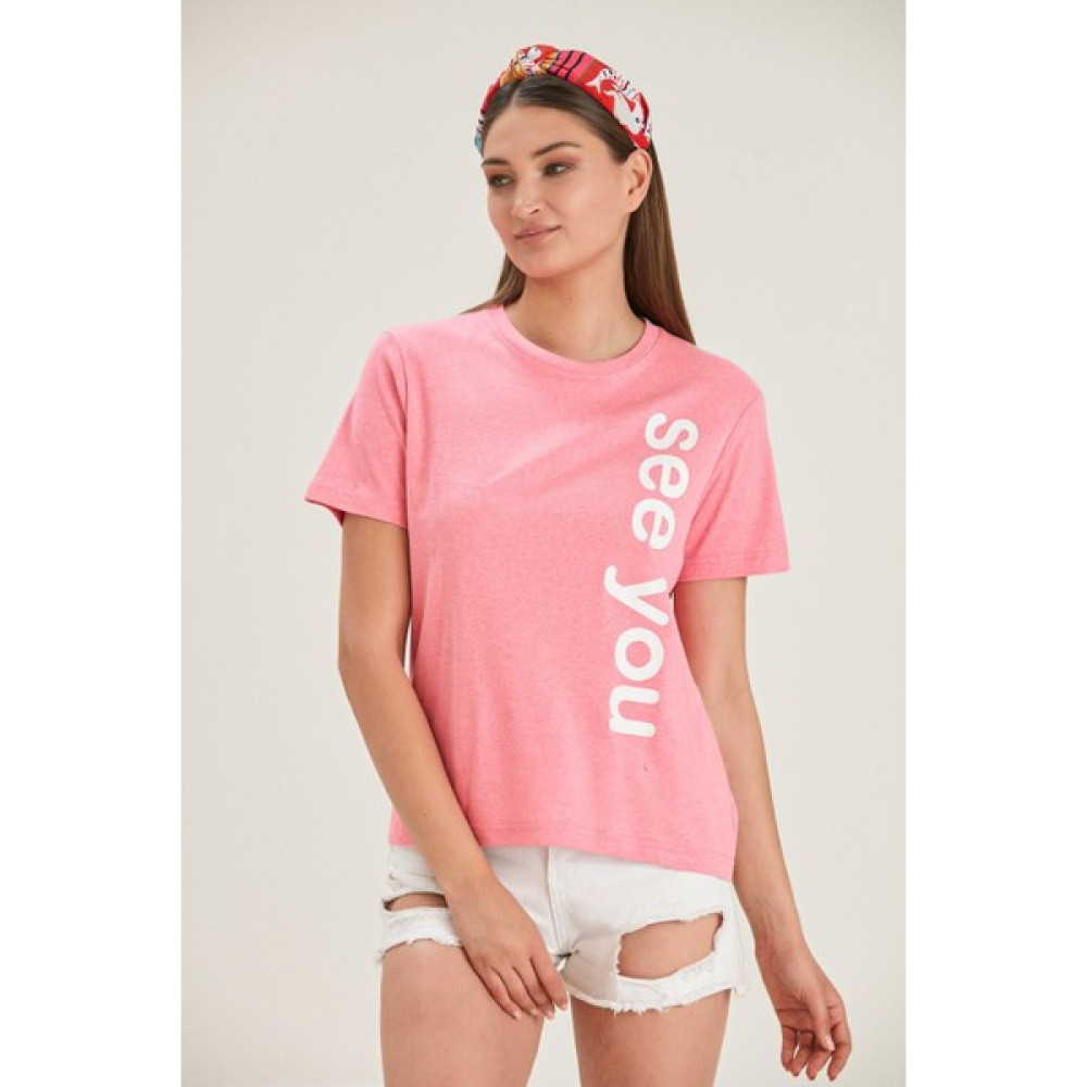 Alexandergardı Baskılı T-Shirt (B22-38501) Bayan T-shirt Fiyatı
