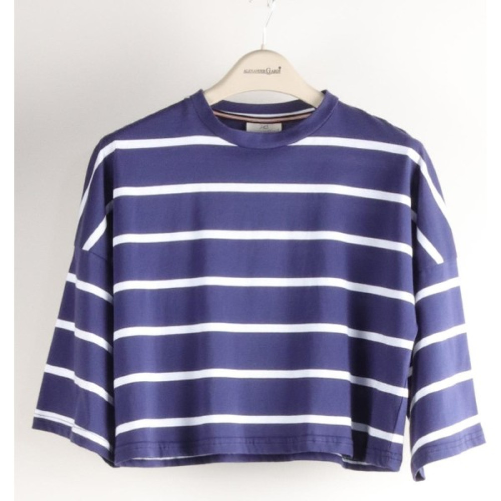 Alexandergardı Çizgili Crop T-Shirt (B23-00151) Bayan T-shirt Fiyatı