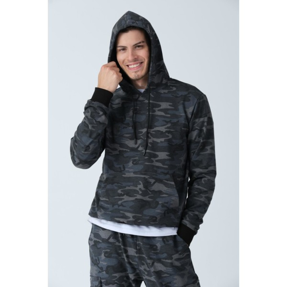 Alexandergardı Kamuflaj Desenli Kapüşonlu Sweatshirt (E21-72100) Erkek Sweatshirt Fiyatı