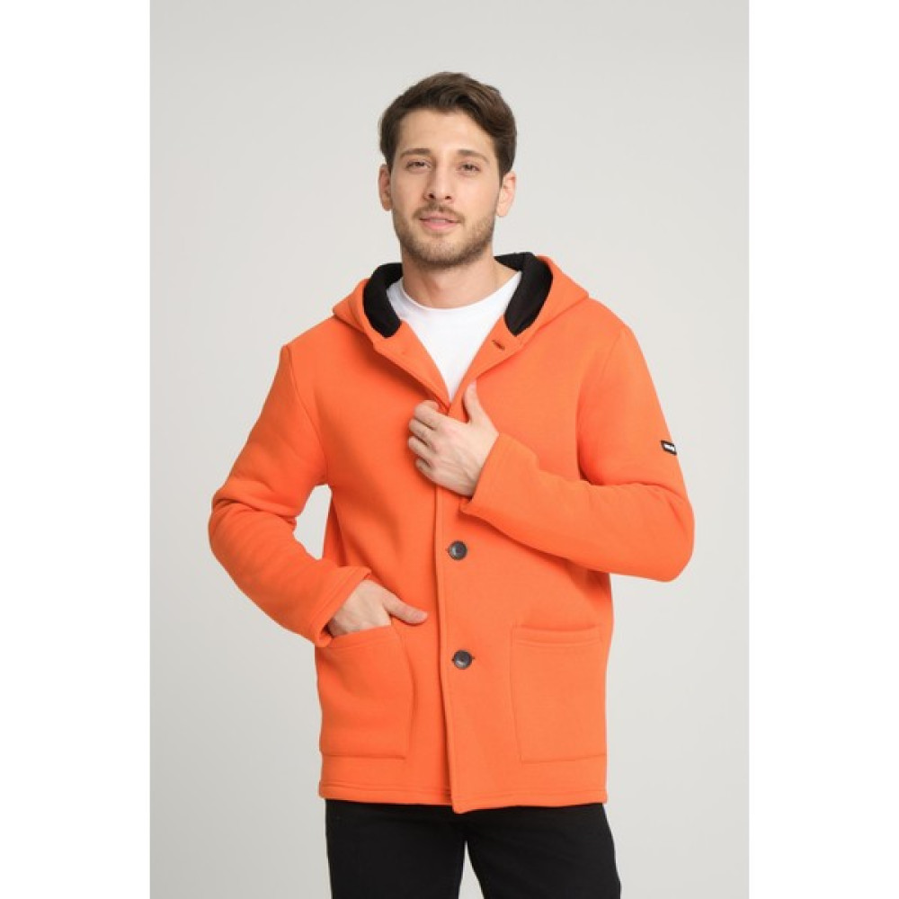 Alexandergardı Kapüşonlu Içi Şardonlu Oversize Ceket (E22-60700) Erkek Ceket Fiyatı