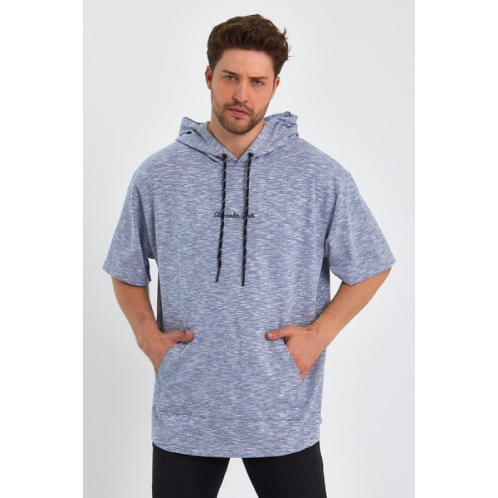 Alexandergardi Kapüşonlu Oversize T-Shirt (UN-0098) Erkek T-shirt Fiyatı