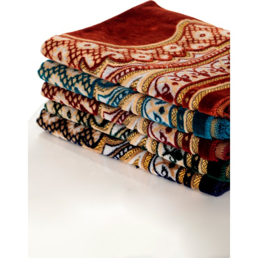 Aleyna Kadife Seccade, 5 Adet Kalın Kadife Seccade Seti ALEYNA010 - 70 x 110 cm - Renkli Seccade Fiyatı