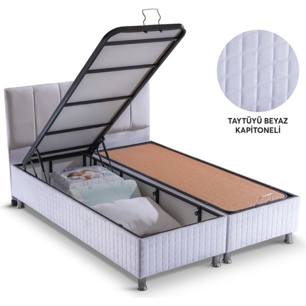 Alf Cyristal Plus sandıklı baza Baza + Artemis Başlık - 180 x 200 cm - Kahverengi Baza Fiyatı