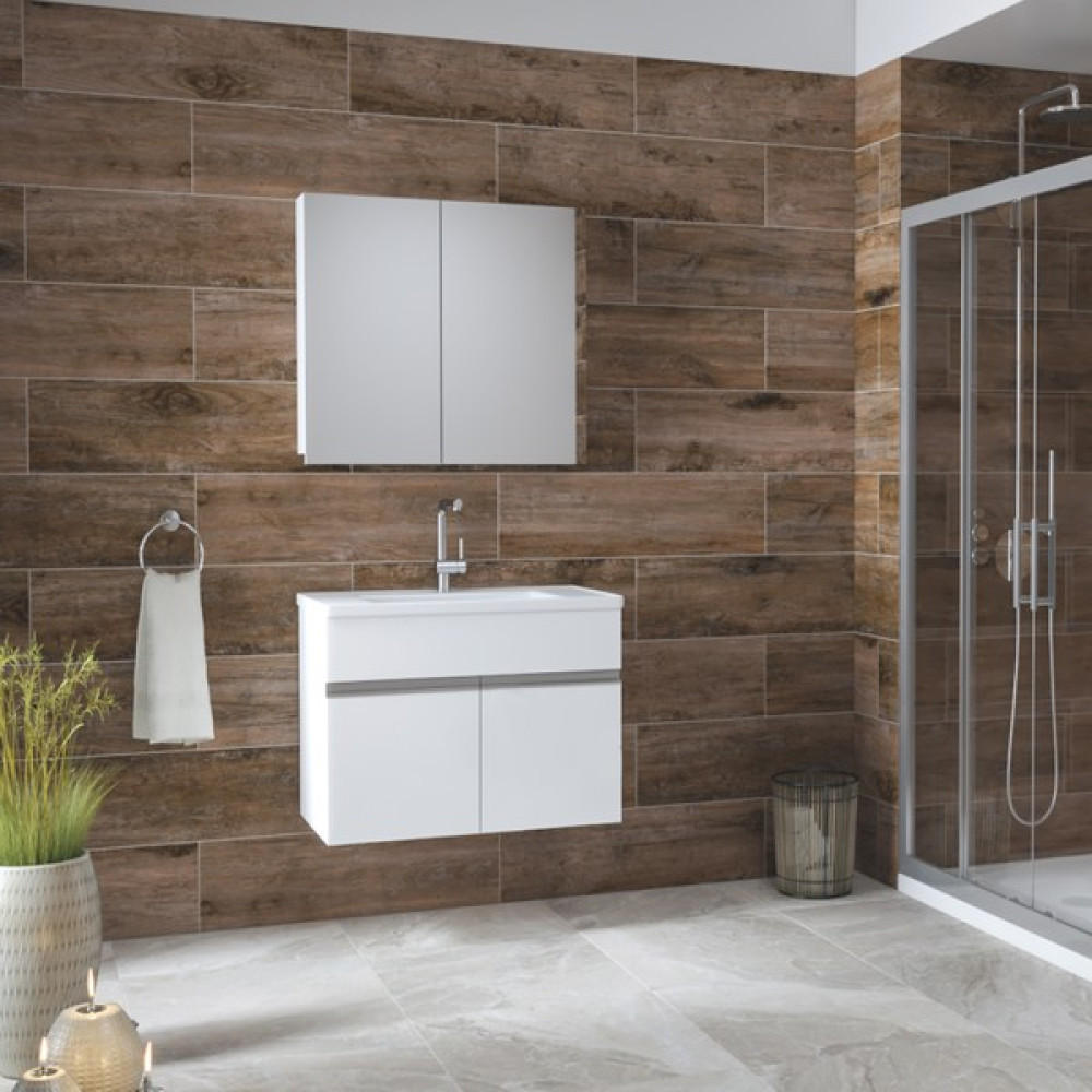 Alfa Banyo Esen Beyaz 65 cm Mdf Lüx Lavabolu Banyo Dolabı Takımı - 8699762777867 Banyo Dolabı / Mobilyası Fiyatı