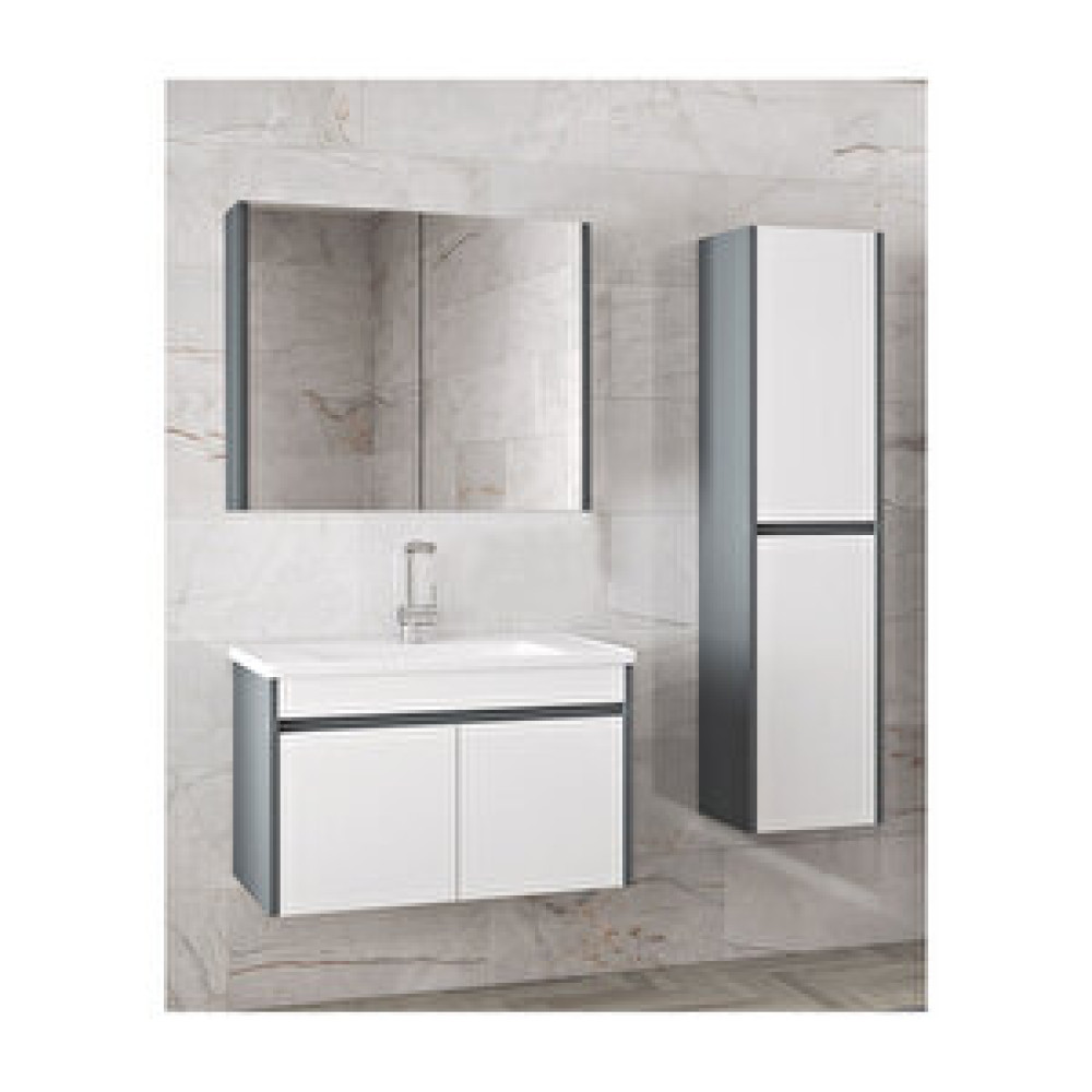 Alfa Banyo Estella-EA 80+35 Cm Mdf Aynalı Boy Dolaplı Banyo Dolabı Takımı Banyo Dolabı / Mobilyası Fiyatı