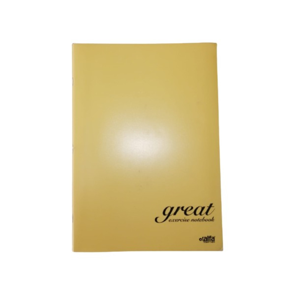 Alfa Çizgisiz 60 Yaprak Plastik Kapak A4 Boy Defter Sarı Defter Fiyatı